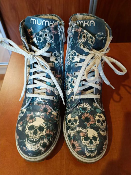 Mumka botine print cranii