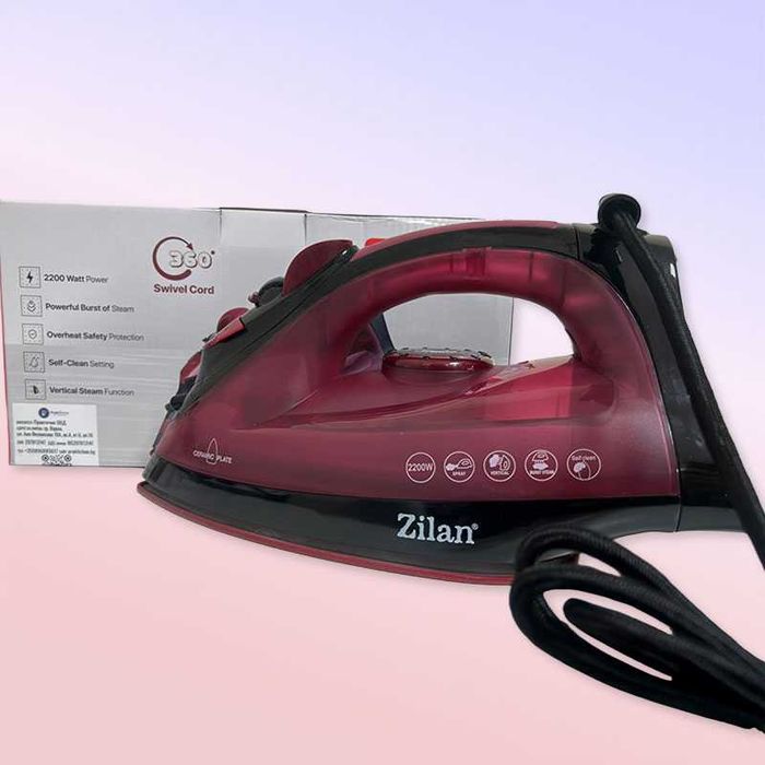 Ютия с керамична плоча – 2200 W, парно гладене