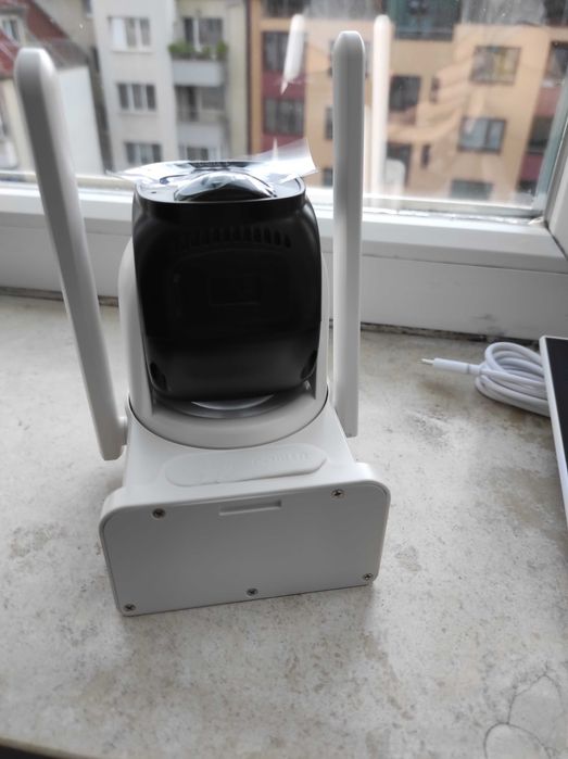 2K FHD WiFi соларна камера може + 128GB карта памет