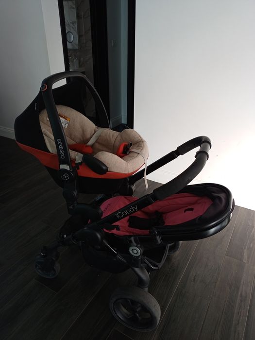 Carucior iCandy peach 3 dublu