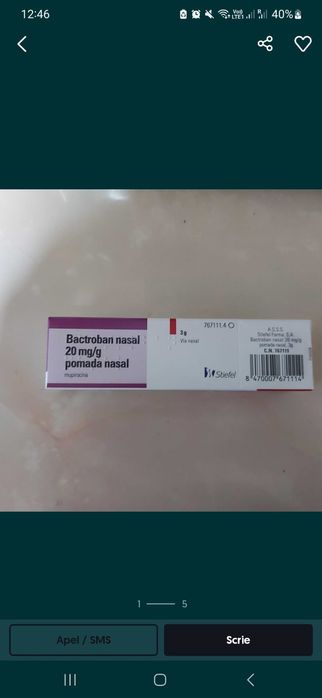 Vând 3 cutii Bactroban nazal