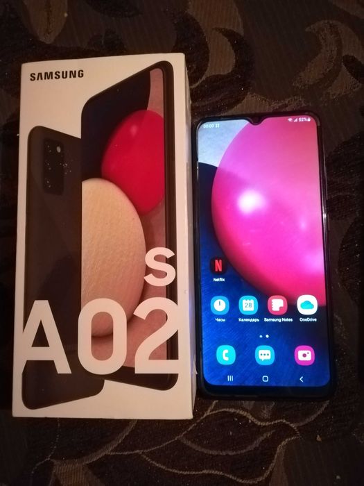 Телефон Samsung A02s 32Гб с коробкой