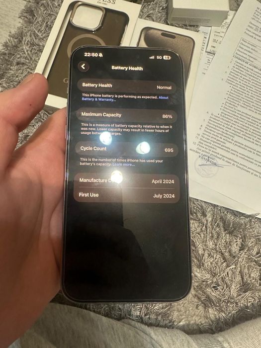 iPhone 15 Pro Max 256 gb in garantie