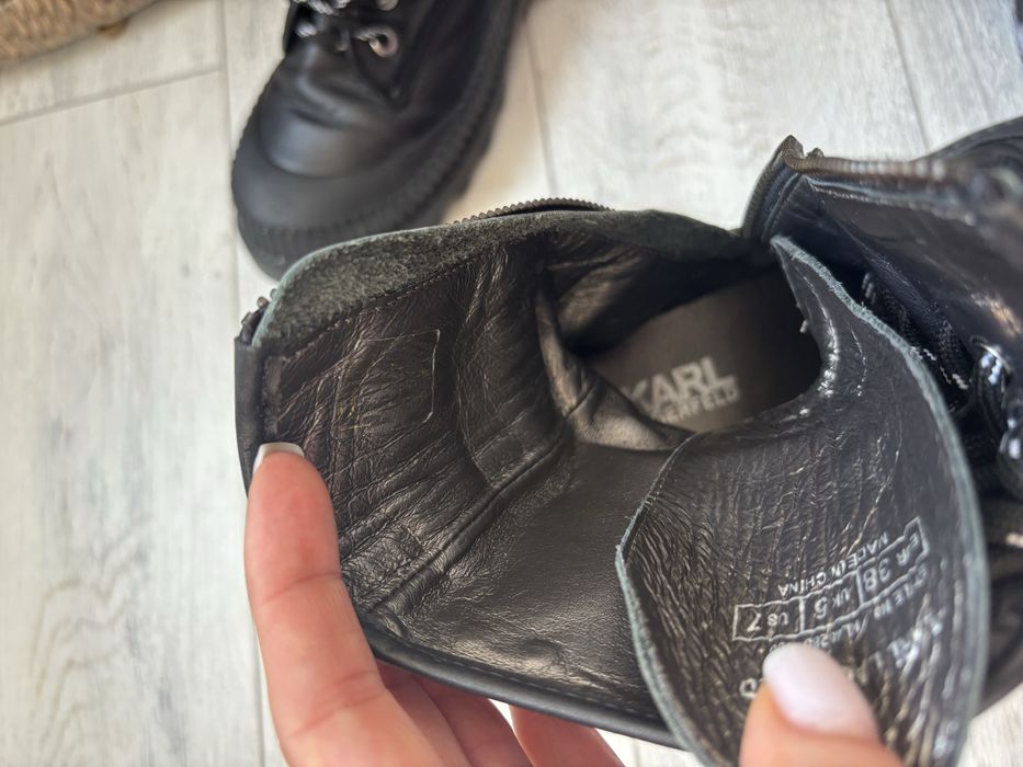 Bocanci piele Karl Lagerfeld Tekka 38