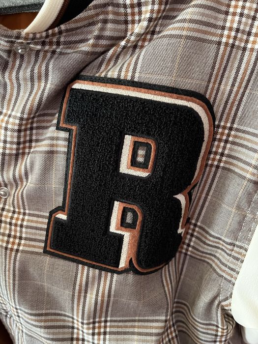 Бейсболно яке с кожени ръкави