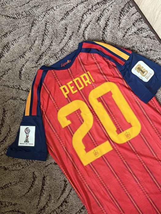 Tricou Spania Home World Cup 2026 Pedri #20 - Player Version - M