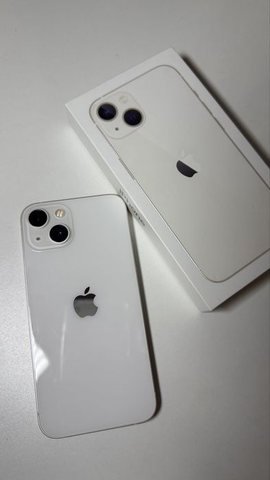 iPhone 13 128 ГБ, белый, 75% АКБ, коробка