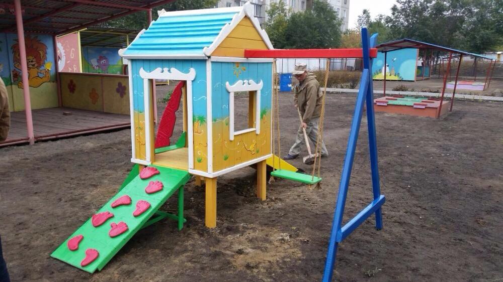 Детские домики из дерева