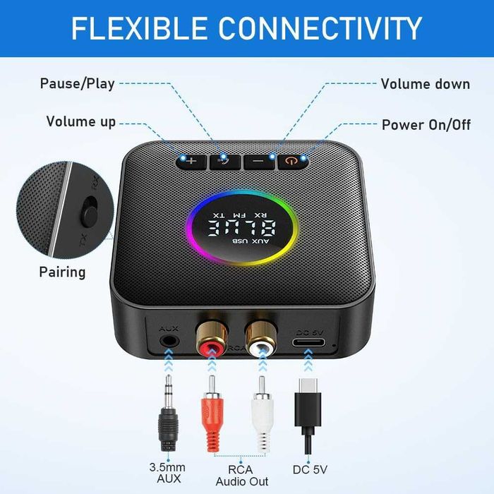 AXFEE Bluetooth 5.4 приемник за HiFi, Bluetooth аудио адаптер