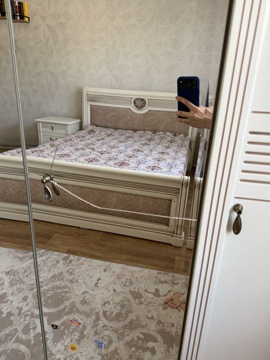 Спальный гарнитур (белорусская мебель, мдф)