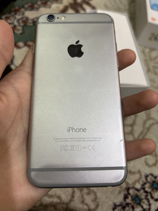iphone 6 16 gb ideal orqasda chaqa chuqas bor karobka dakment yo