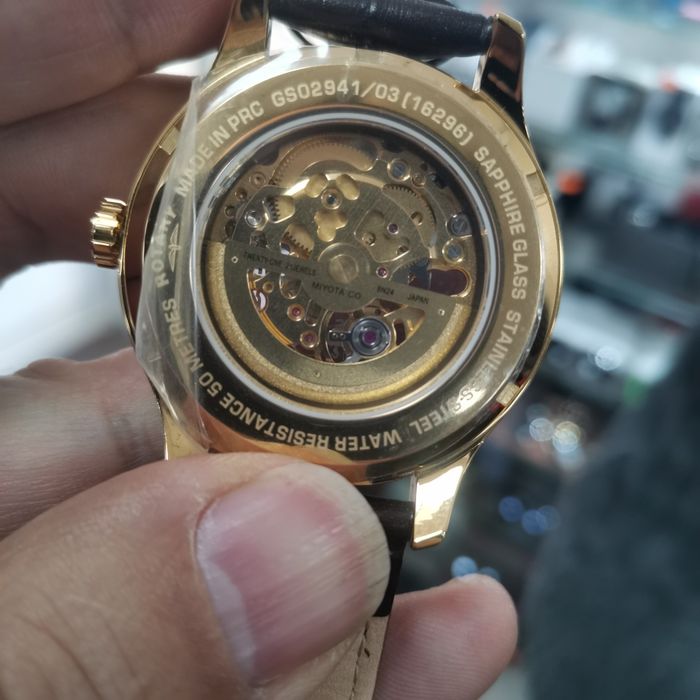 Мъжки часовник, позлатен, автоматичен Rotary GS02941/03 Greenwich