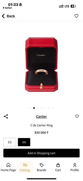 Cartier кольцо ОРИГИНАЛ
