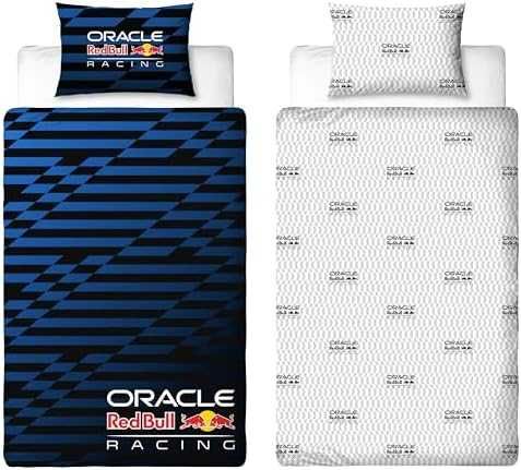 Нов Детски спален комплект Red Bull Racing двулицев син 135x200 см за стая фенове