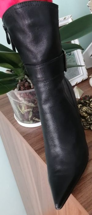 Сапоги кожа -36-37р