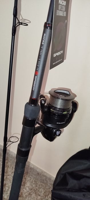 Шаранджийски въдици Saber macro и макари Korum