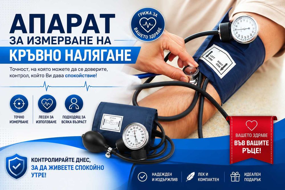 Апарат за измерване на кръвно налягане,