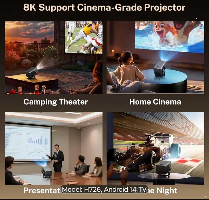 Projector 8k Android