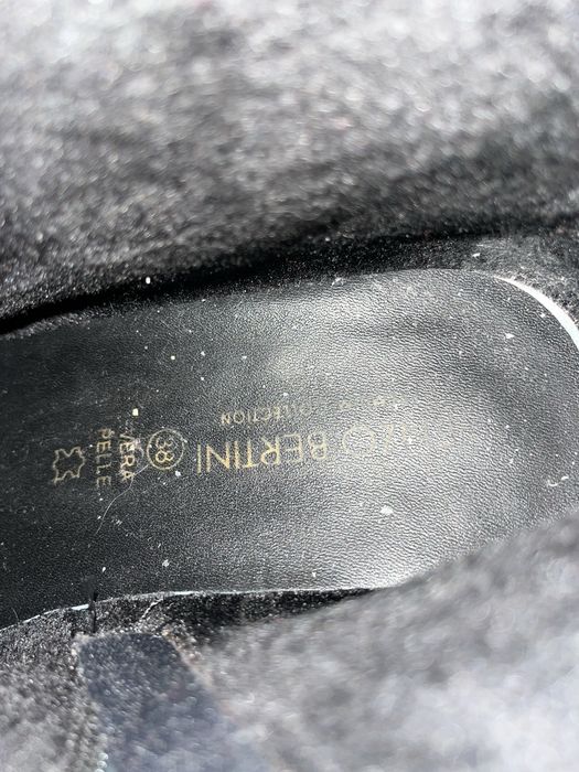 Ghete dama, piele  negre ENZO BERTINI