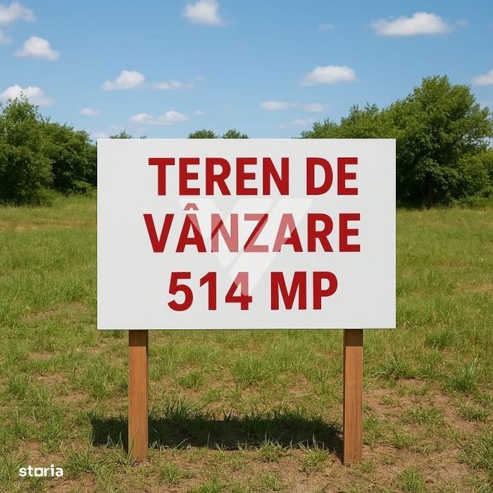 Teren intravilan de vanzare in Rasinari – 514 mp
