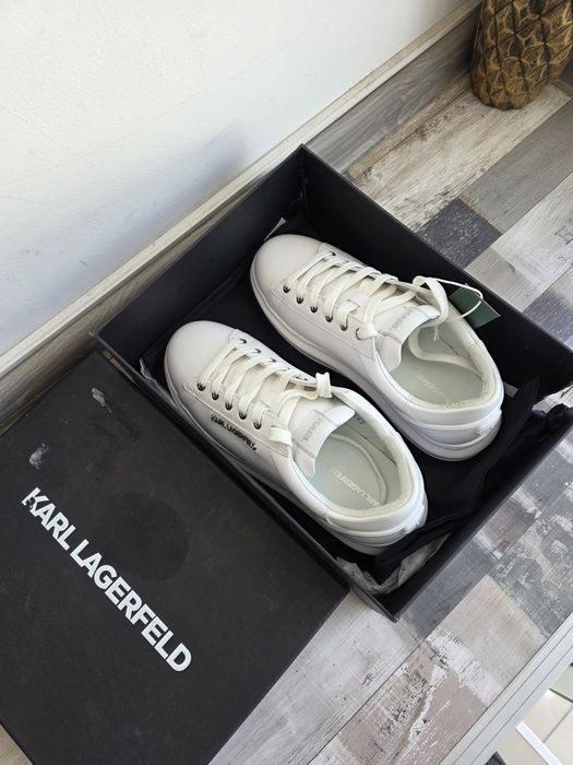 Karl Lagerfeld Сникърси Kl52575n Бял