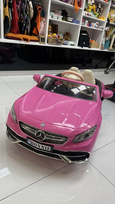Mercedes Maybach S650 Cabriolet 12V, Licență Oficială Mercedes Maybach, Ediție Specială, Roz, 950 lei