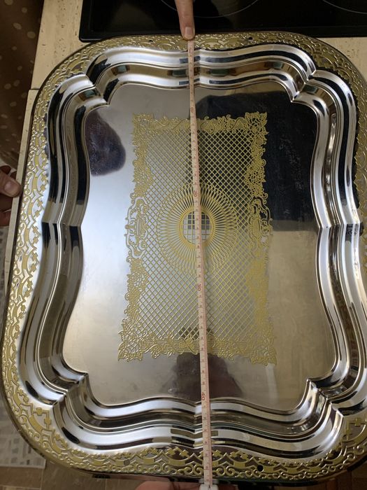 Поднос кольчугинский  мельхиор