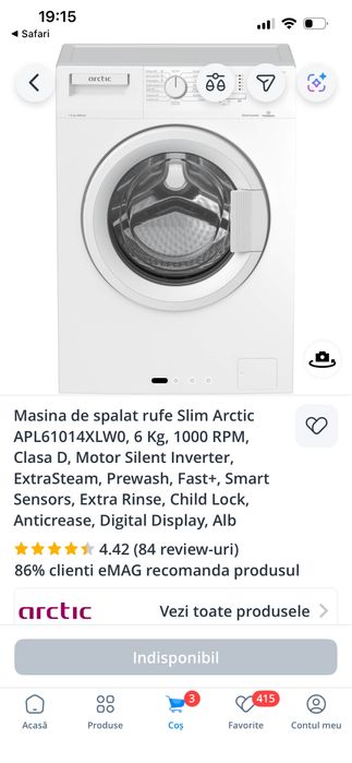 Masina de spalat Arctic