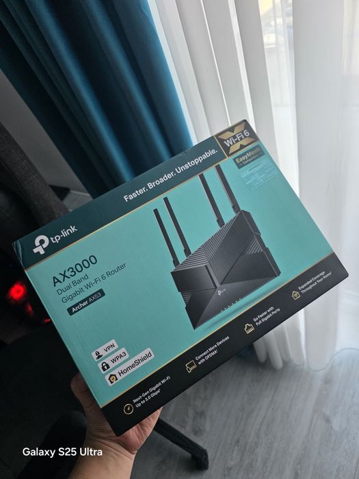 Router  Gigabit TP-LINK Archer AX53 AX3000, Wi-Fi 6, Dual-Band 574 + 2402 Mbps