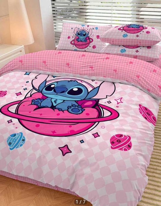 135/200 Комплект чаршаф и калъфка Лило и Стич Lilo and Stitch