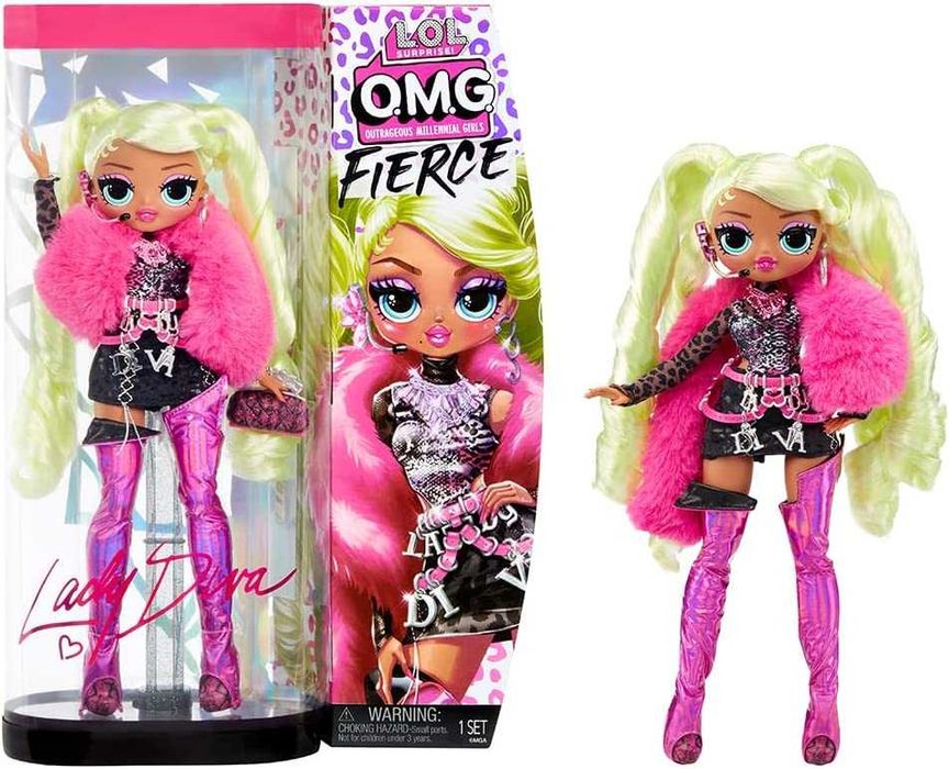 Оригинална кукла LOL Surprise OMG Fierce Lady Diva Swag аксесоари 29см