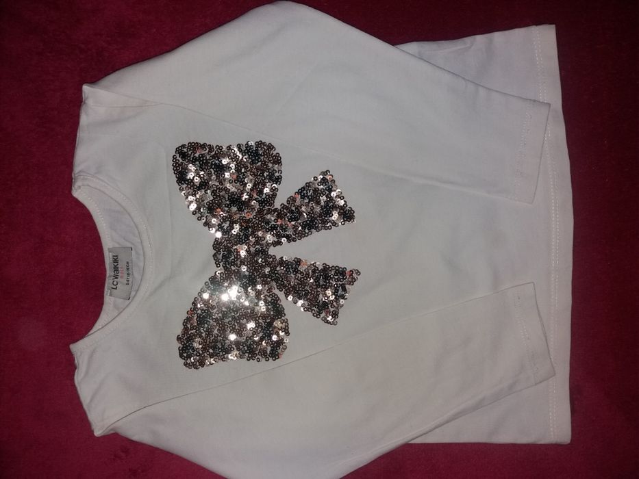 2бр.Памучни блузки с дълъг ръкав до 116см