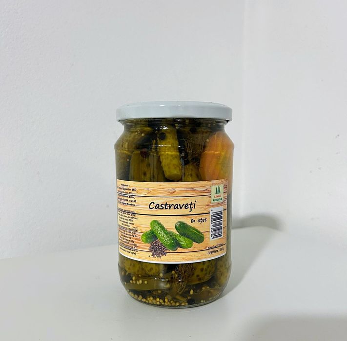 Murături: Gogoșari, Castraveți, Ardei iute, Murături asortate Roz