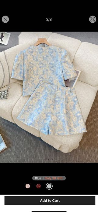 Елегантен син комплект