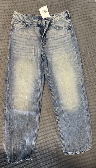 Нови детски дънки H&M Loose Fit – ръст 152 (11–12 години) – с етикет