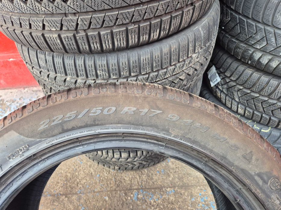 4 Anvelope M+S IARNA - 225/50/17 - PIRELLI - PROFIL CA NOU - DOT 2018 RFT RUN-FLAT * OEM BMW