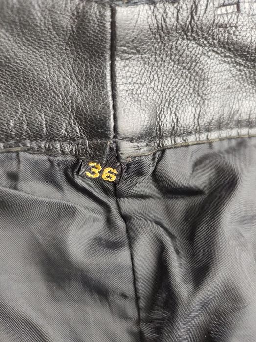 Рокерски панталон от естествена кожа