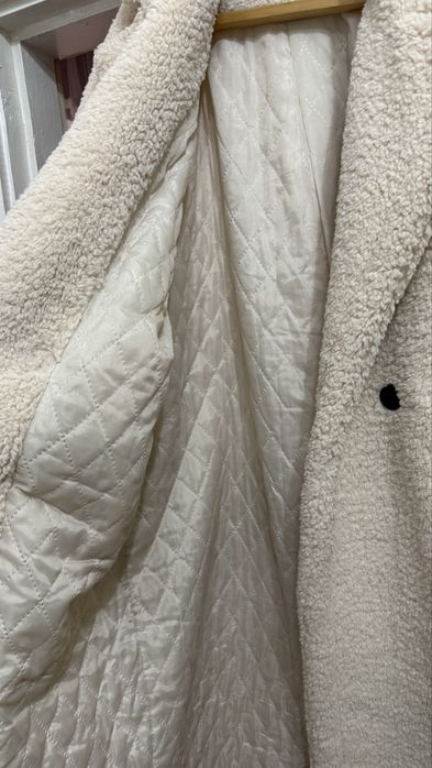 Шубка тедди длинная