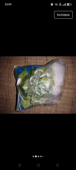 Floare nunta pt masina artificiala albastra, Shein