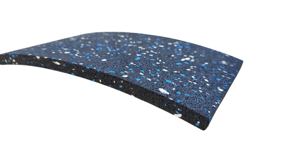 Гумена/ Каучукова фитнес Настилка на Ролка Blue – Gray 6 мм – 12 кв.