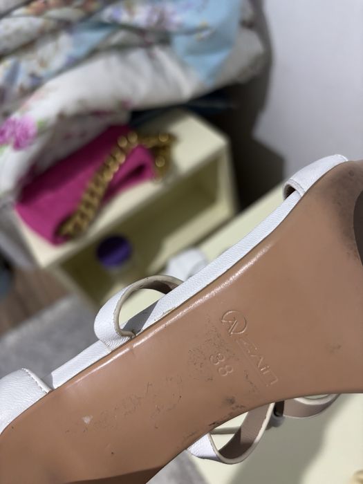 Туфли каблук белая 38