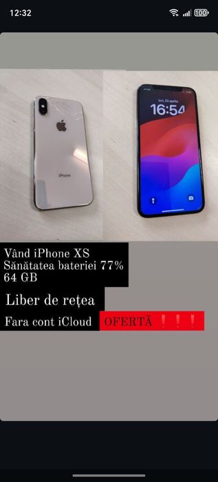 iPhone Xs 64 GB 77%