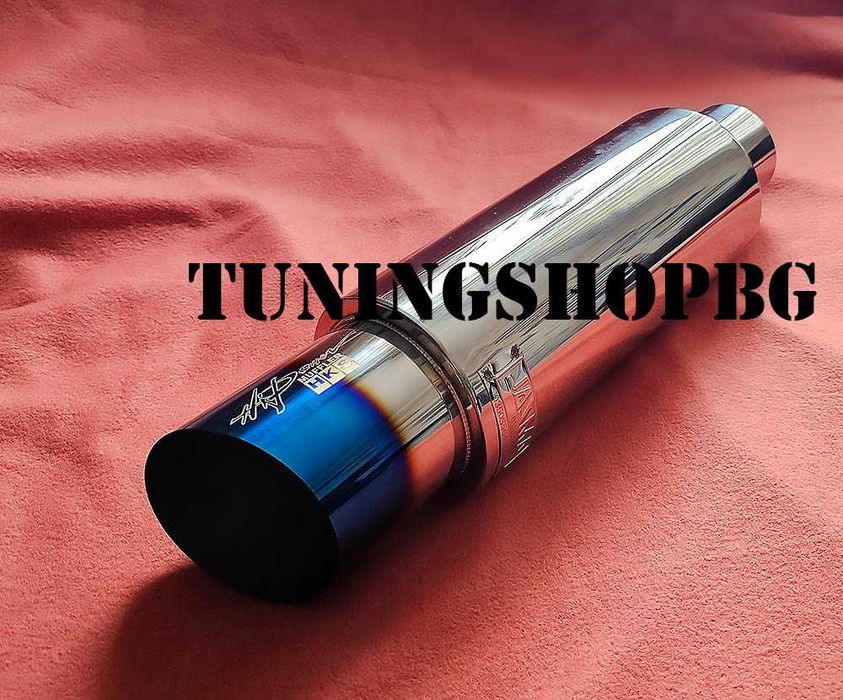 Спортно гърне пура 100 мм титан HKS 76 мм вход с наклон или право