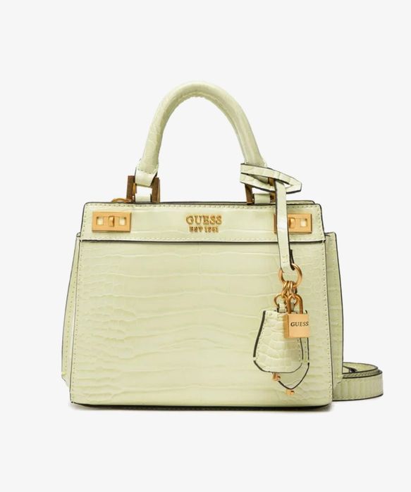 Дамска чанта Guess Katey Croc Mini Satchel