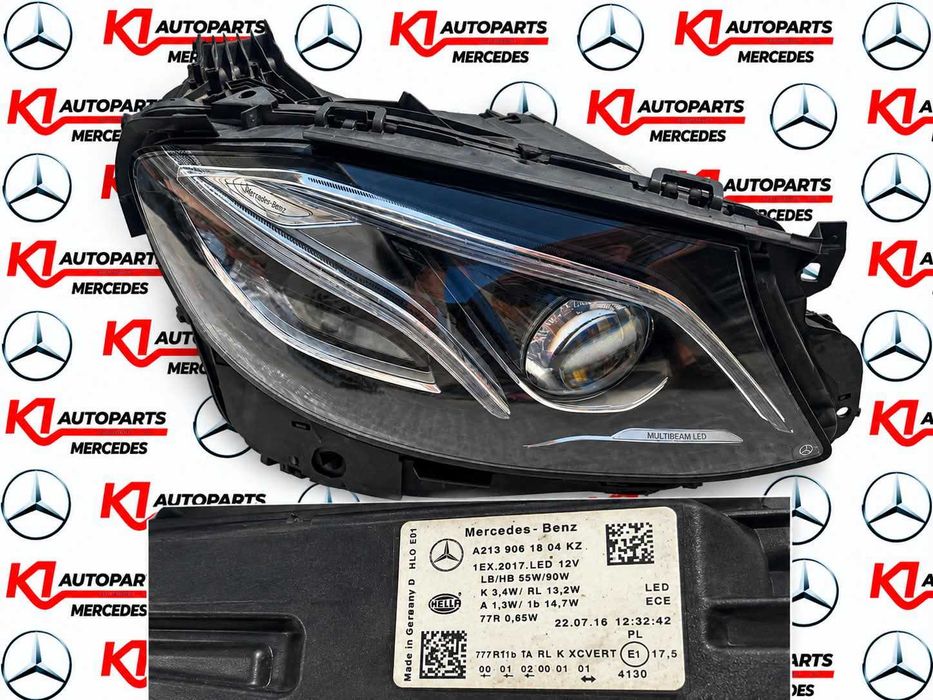 Десен фар Мултибеам / Multibeam за мерцедес Е класа w213 2016-2020 година с номер А213 906 18 04