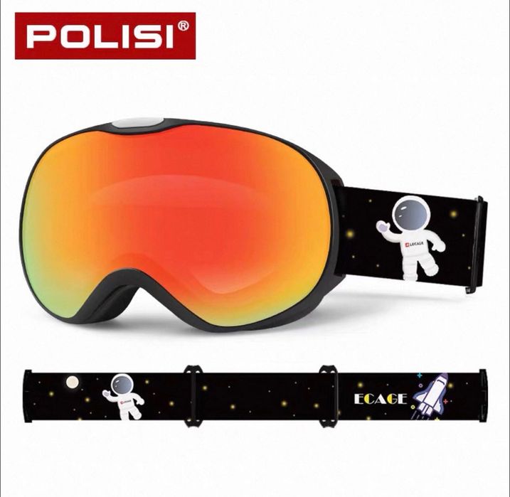 детские лыжные очки 3-8 лет