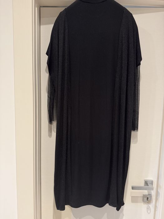 Rochie eleganta neagra, cu aplicatii stralucitoare - Marimea M