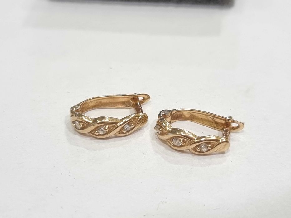 Дамски златни обеци 1.68 гр.
