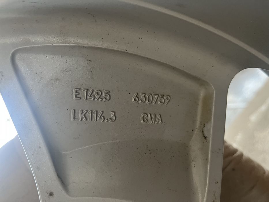Jante Aliaj 5x114,3 , R19 Hyundai/Toyota/Nissan/Honda/Renault/Suzuki Impecabile
