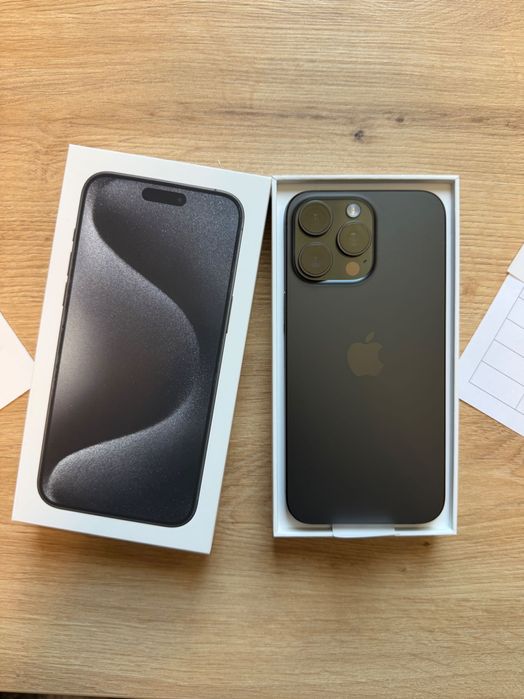 Apple iPhone 15 Pro Max 256GB • КАТО НОВ • Пълен комплект